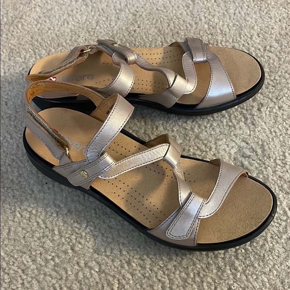 Revere Silver Walking Sandals, Size 6 NWOT